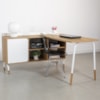 Mesa Escrivaninha Em L 28004 Hanover Branco Artesano