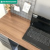 Mesa Escrivaninha Escritorio 10 Gavetas 136 cm Nogal Preto Artany