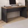 Mesa Escrivaninha Escritorio 136 cm Nogal Preto Artany