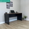 Mesa Escrivaninha Escritorio 136 cm Nogal Preto Artany