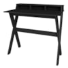 Mesa Escrivaninha Escritorio 3 Nichos 90 cm Preto Artany