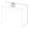 Mesa Escrivaninha Escritorio 91 cm Branco Artany