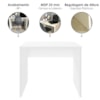 Mesa Escrivaninha Escritorio 91 cm Branco Artany