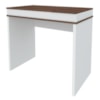 Mesa Escrivaninha Escritorio Tampo Com Abertura 85 cm Ipe Branco Artany