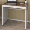 Mesa Escrivaninha Escritorio Tampo Com Abertura 85 cm Ipe Branco Artany