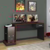 Mesa Escrivaninha Gamer 1 Gaveta 160 cm Preto Vermelho ARLY