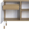 Mesa Escrivaninha Giratoria 28005 Hanover Branco Artesano