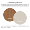 Mesa Escrivaninha Giratoria 3 em 1 Cinamomo Off White ARLY