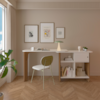 Mesa Escrivaninha Giratoria 3 em 1 Cinamomo Off White ARLY