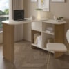 Mesa Escrivaninha Giratoria 3 em 1 Cinamomo Off White ARLY