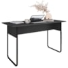 Mesa Escrivaninha Office 135 cm P1070 Grafite Preto PP Milani Store