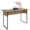 Mesa Escrivaninha Office 135 cm P1070 Oak Preto PP Milani Store