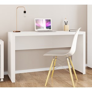 Mesa Escrivaninha Para Escritorio ME4135 Branco Tecno Mobili