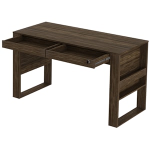 Mesa Escrivaninha Para Escritorio ME4144 Nogal Tecno Mobili