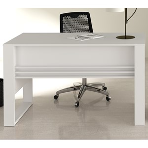 Mesa Escrivaninha Para Escritorio ME4146 Branco Tecno Mobili