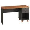 Mesa Escrivaninha Tampo Tamburato 2 Gavetas 1 Nicho 135 cm Freijo Preto Artany