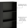Mesa Gamer 1 Gaveta E Estante Livreiro Preto Vermelho ARLY