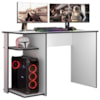 Mesa Gamer 108 cm Essence Play Branco Preto RUDK