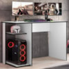 Mesa Gamer 108 cm Essence Play Branco Preto RUDK