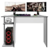 Mesa Gamer 108 cm Essence Play Branco Preto RUDK