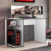 Mesa Gamer 108 cm Essence Play Branco Preto RUDK