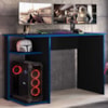 Mesa Gamer 108 cm Essence Play Preto Azul RUDK