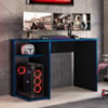 Mesa Gamer 108 cm Essence Play Preto Azul RUDK