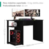 Mesa Gamer 108 cm Essence Play Preto RUDK