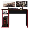 Mesa Gamer 108 cm Essence Play Preto Vermelho RUDK