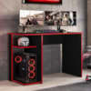 Mesa Gamer 108 cm Essence Play Preto Vermelho RUDK
