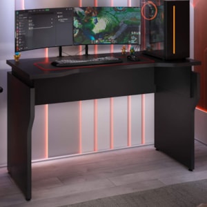 Mesa Gamer Com Regulagem De Altura 120X60 cm Preto Artany