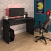 Mesa Gamer Com Regulagem De Altura 120X60 cm Preto Artany