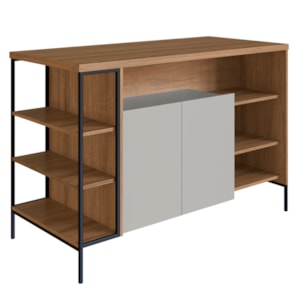 Mesa Ilha Gourmet 131 cm 2 Portas P1035 Arenas Mell PP Milani Store Mesa Ilha Gourmet 131 cm 2 Portas P1035 Arenas Mell PP Milani Store