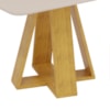 Mesa Jantar Retangular 120x90 cm Sem Vidro Kiara Cedro Quartzo Dj Moveis