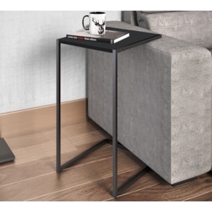 Mesa Lateral 27820 Linha Complementos Preto Artesano Mesa Lateral 27820 Linha Complementos Preto Artesano