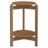 Mesa Lateral Lizz Redonda 40x60 cm Pés Madeira Cedro DCASA