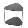 Mesa Lateral Organica Pe Metal Dourado Nero 28016 Artesano