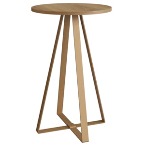 Mesa Lateral Para Sala De Estar 27939 Hanover Dourado Artesano