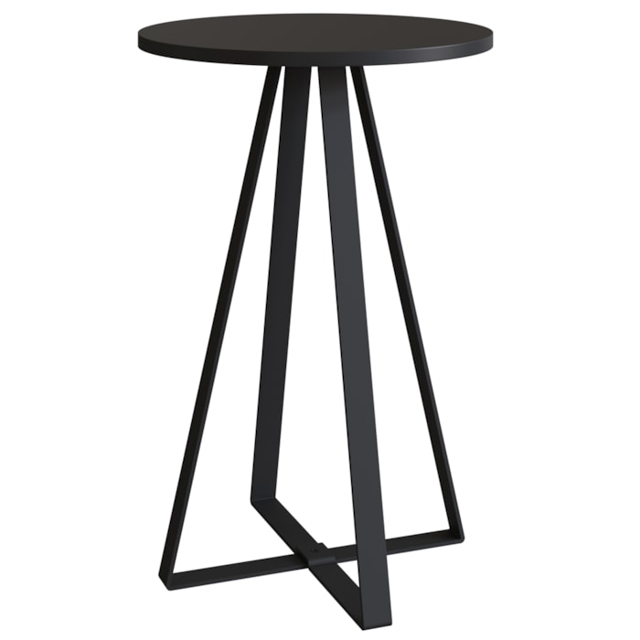 Mesa Lateral Para Sala De Estar 27939 Preto Artesano