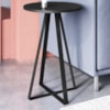 Mesa Lateral Para Sala De Estar 27939 Preto Artesano
