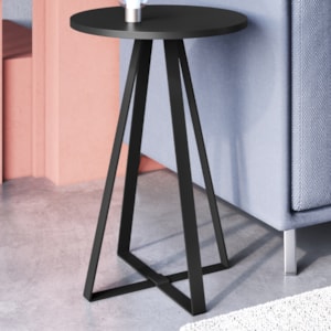 Mesa Lateral Para Sala De Estar 27939 Preto Artesano