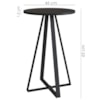 Mesa Lateral Para Sala De Estar 27940 Preto Artesano
