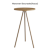 Mesa Lateral Sala De Estar 35 cm 27942 Hanover Dourado Artesano