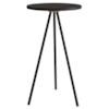 Mesa Lateral Sala De Estar 35 cm 27942 Preto Artesano