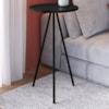 Mesa Lateral Sala De Estar 35 cm 27942 Preto Artesano