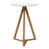 Mesa Lateral Sala De Estar Classic Branco Nature Tebar