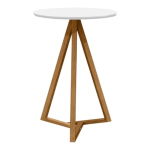 Mesa Lateral Sala De Estar Classic Branco Nature Tebar