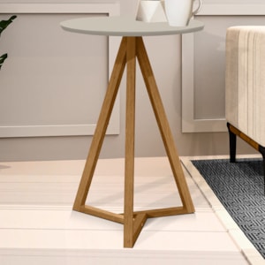 Mesa Lateral Sala De Estar Classic Off White Nature Tebar