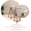 Mesa Lateral Sala De Estar Classic Off White Nature Tebar