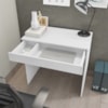 Mesa Para Computador Escrivaninha 1 Gaveta 80 cm Alexia Branco REAJL Moveis